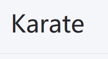 Karate