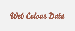 Web Colour Data